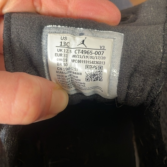 Nike Air Jordan 6 Retro DMP Black Gold 13 little kids 2020 release CT4965-007 - Picture 14 of 14